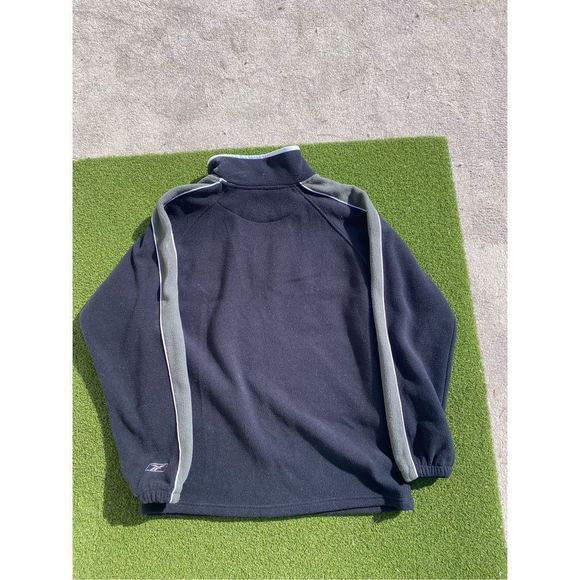 Vintage LA St Louis Rams Mens Medium Quarter Zip Fleece Jacket Pullover Blue Poc - Picture 6 of 6